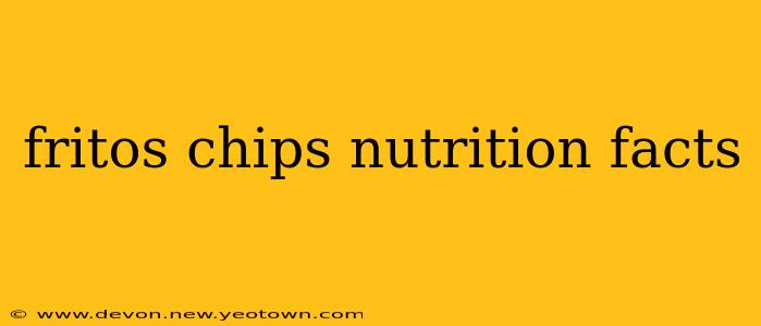 fritos chips nutrition facts
