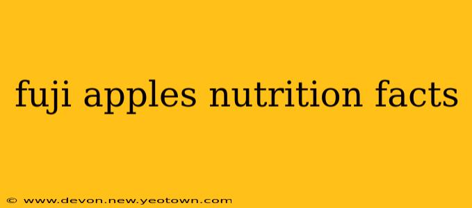 fuji apples nutrition facts