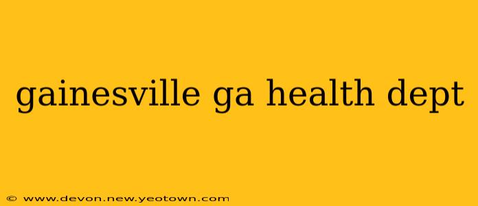 gainesville ga health dept