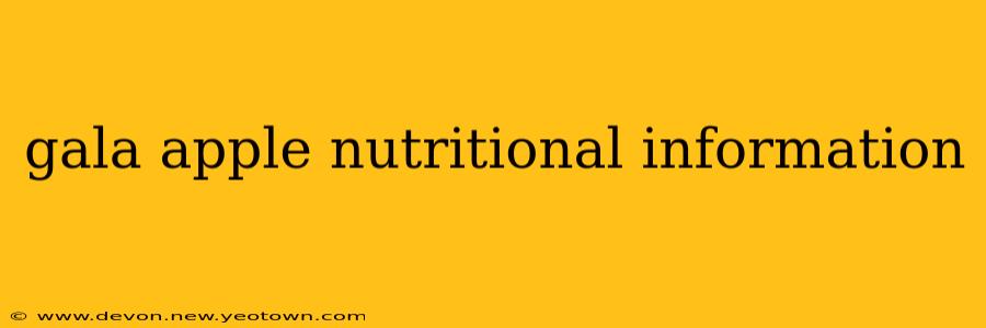 gala apple nutritional information