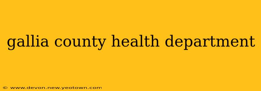 gallia county health department