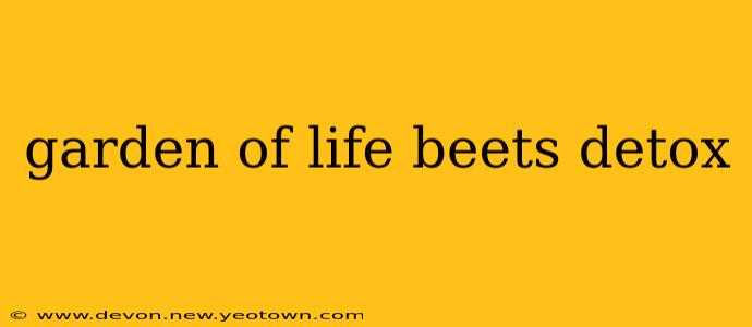 garden of life beets detox