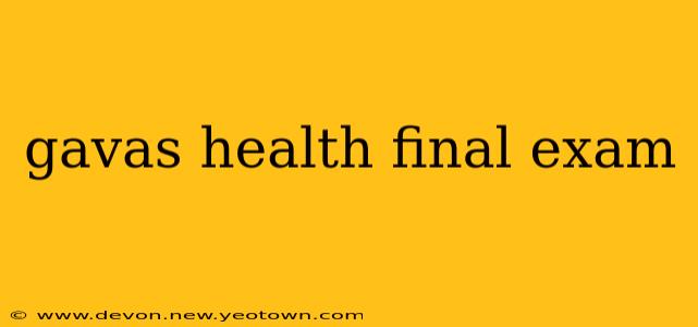 gavas health final exam