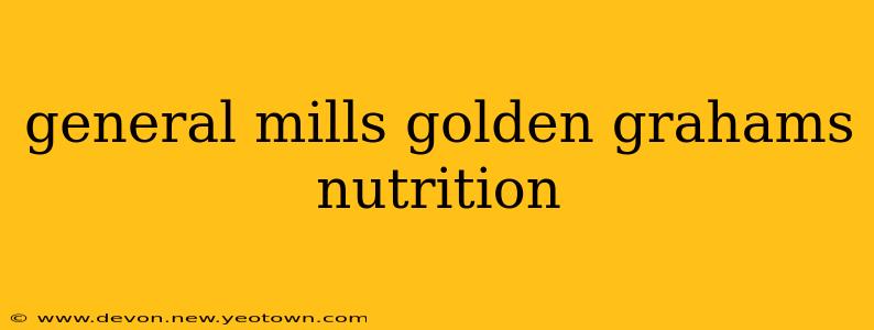 general mills golden grahams nutrition