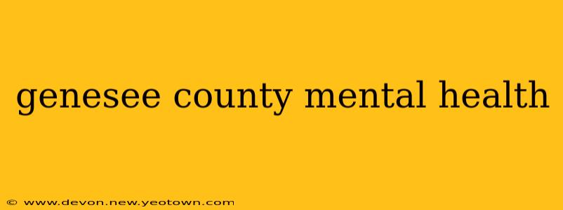 genesee county mental health