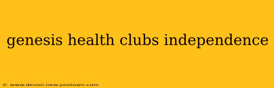genesis health clubs independence