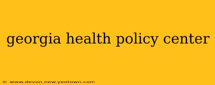 georgia health policy center