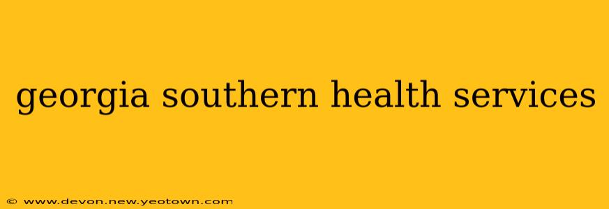 georgia southern health services