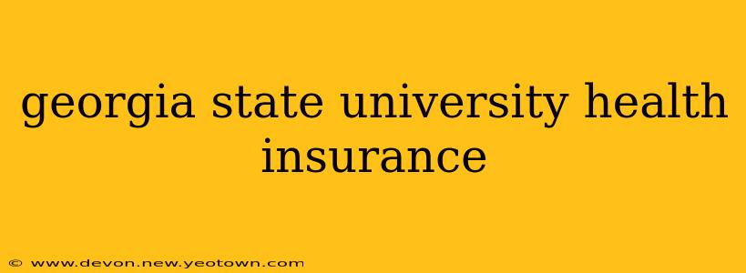 georgia state university health insurance