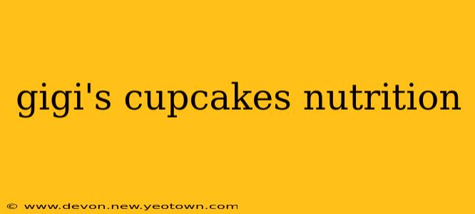 gigi's cupcakes nutrition