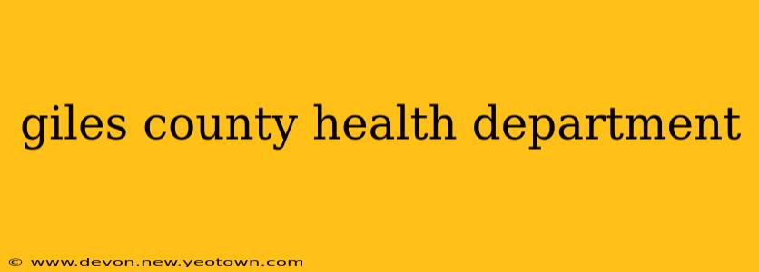 giles county health department