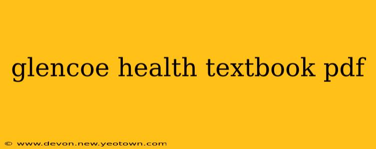 glencoe health textbook pdf