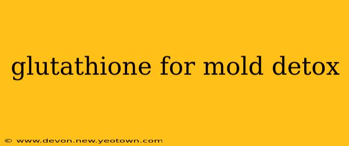 glutathione for mold detox