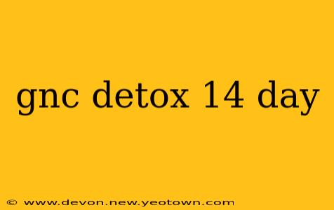 gnc detox 14 day