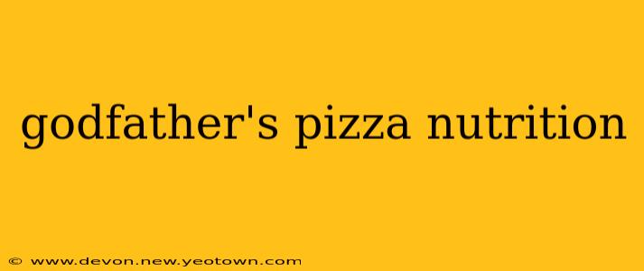 godfather's pizza nutrition