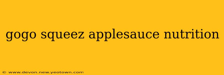 gogo squeez applesauce nutrition