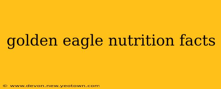 golden eagle nutrition facts