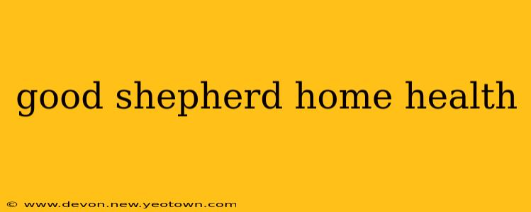 good shepherd home health