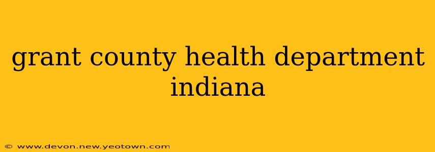 grant county health department indiana