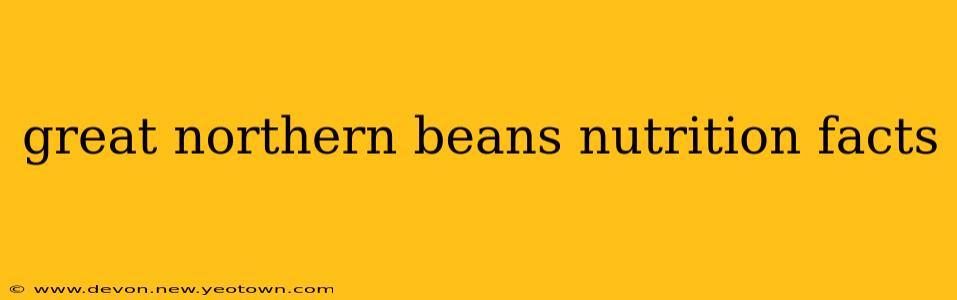 great northern beans nutrition facts