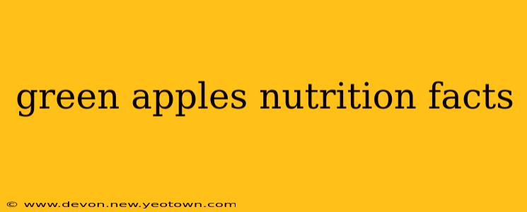 green apples nutrition facts