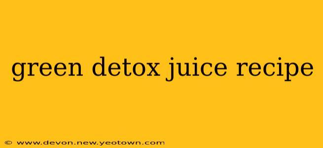 green detox juice recipe