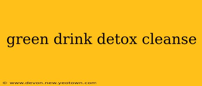 green drink detox cleanse