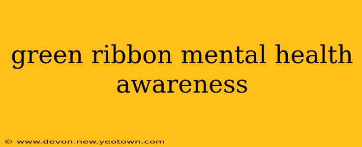 green ribbon mental health awareness
