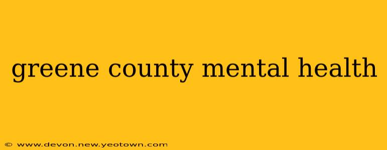 greene county mental health