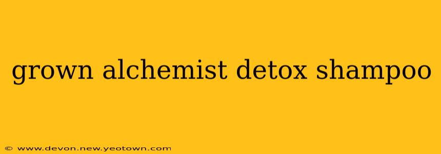 grown alchemist detox shampoo
