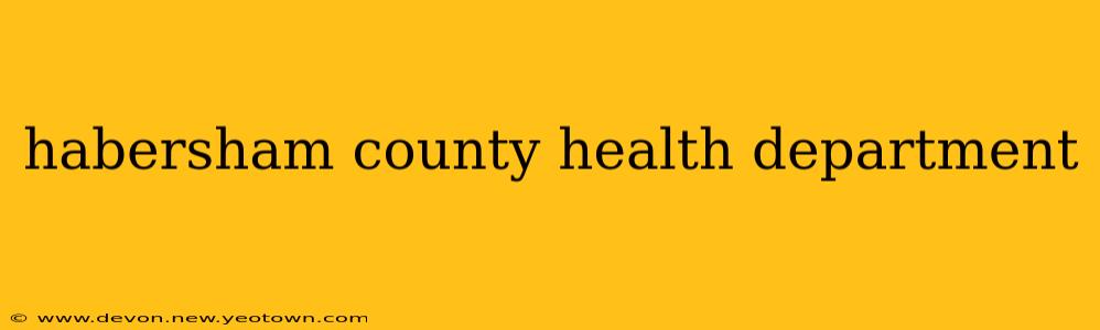 habersham county health department