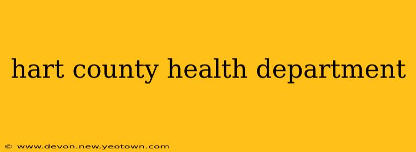 hart county health department