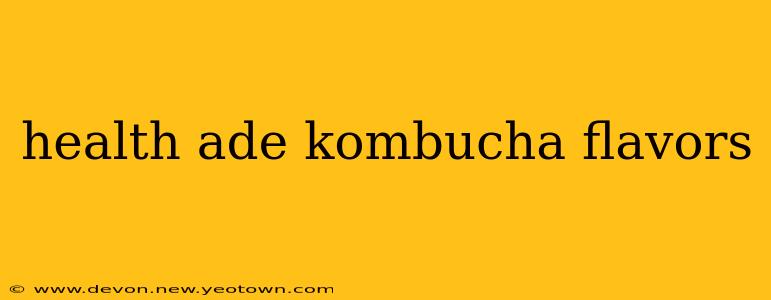 health ade kombucha flavors