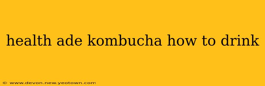 health ade kombucha how to drink