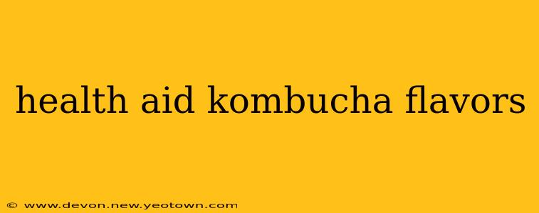 health aid kombucha flavors