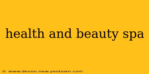 health and beauty spa
