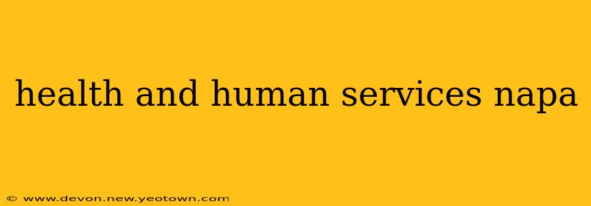 health and human services napa