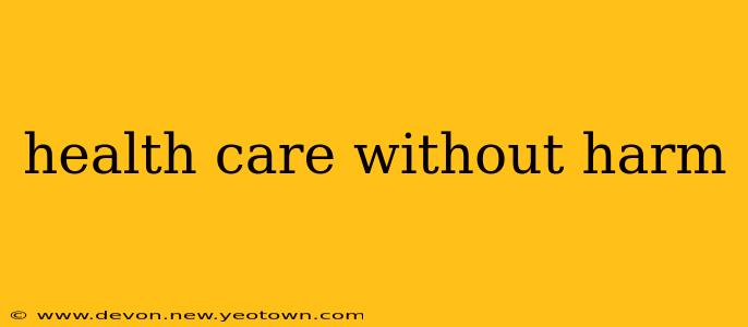 health care without harm