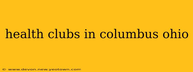 health clubs in columbus ohio