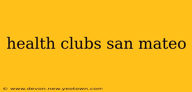 health clubs san mateo