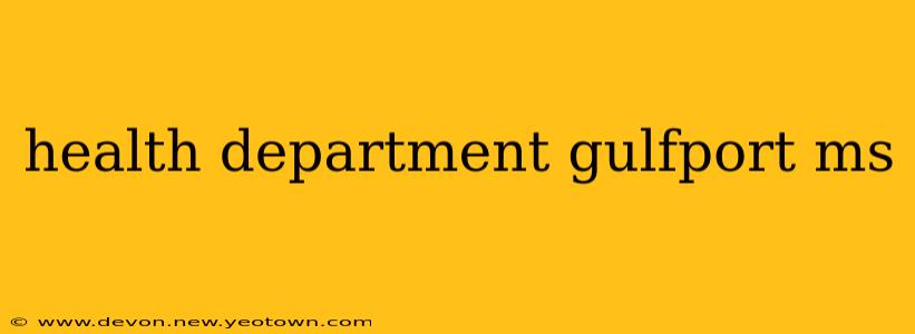 health department gulfport ms