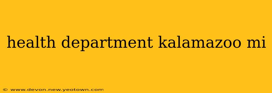 health department kalamazoo mi