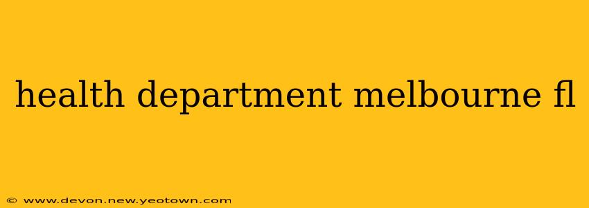 health department melbourne fl