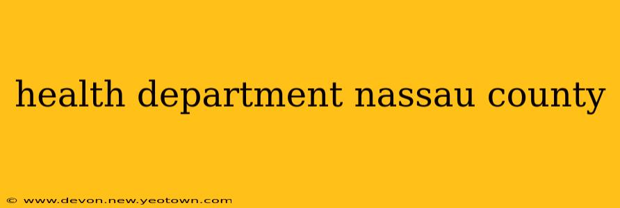 health department nassau county