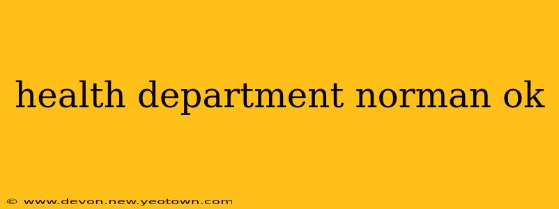 health department norman ok