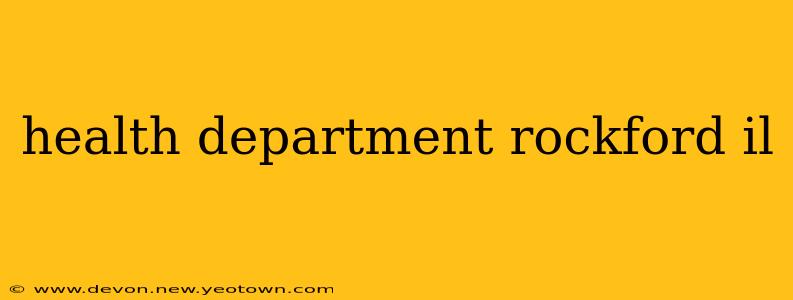health department rockford il