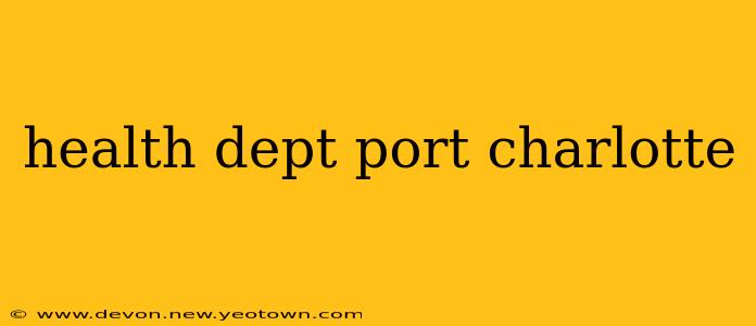 health dept port charlotte