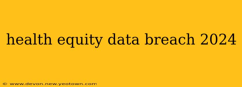 health equity data breach 2024