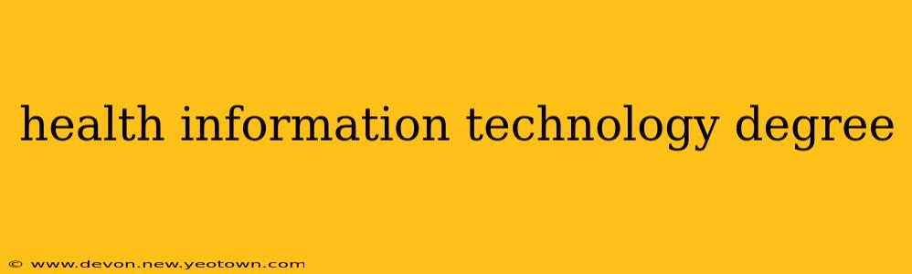 health information technology degree