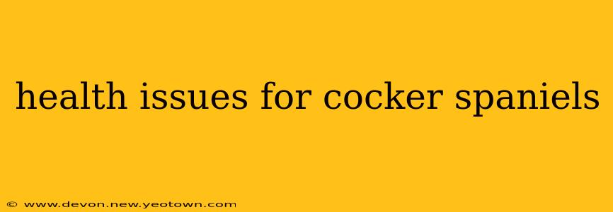 health issues for cocker spaniels